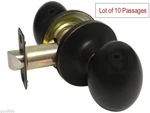 10 Oil Rubbed Bronze Passage Door Oval Egg Shape Knobs Hallway Closet Locks. Fixed Price $128.00.