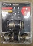 Kwikset Tylo Antique Brass Entry Door Knob & Deadbolt Combo Pack 96900-254. Fixed Price $20.00.