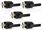 Onateel Privacy Door Levers, 5 Matte Black Handles, Pack,. Fixed Price $71.23.