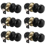 Probrico (6 Round Passage Door Knob(non-locking Knobs), Pack, Black. Fixed Price $51.89.