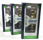 Schlage Hall & Closet New Door Knob Bright Brass F10VPLY605 Lot Of 3. Fixed Price $36.00.