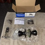 New Bennington Oil Rubbed Bronze Door Knobs Privacy Bedroom Bathroom Hallway Etc. Fixed Price $14.89.