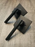 Schlage P515-302 F-series Modern Passage Door Lever Set Matte Black. Fixed Price $24.99.
