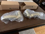 Andersen French Door Newbury Style Handle Set (l/r) Bright Brass. Fixed Price $80.00.