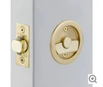 Emtek Round Tubular Pocket Door Privacy 2145US4 Satin Brass. Fixed Price $79.00.
