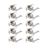 Gobrico 10 Pack Privacy Keyless Door Handles Satin Nickel, Interior Bath A.... Fixed Price $113.33.