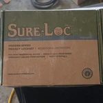 Sure-loc Basel Square Privacy Door Lever Flat Black Easy Install Universal. Fixed Price $30.00.