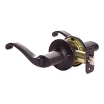 Design House Scroll Brass Keyed Entry Door Knob In Matte Black. Fixed Price $57.37.