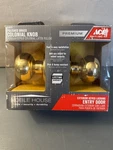 Ace Colonial Polished Brass Exterior Keyed Locking Entry Door Knob 5238373 Nib. Fixed Price $10.99.