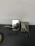 Schlage F10 Accent Passage Lever Set W/ Century Trim - Satin Nickel. Fixed Price $45.50.