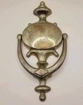 Vintage Large Solid Brass Door Knocker Stephanie Myers Mcm 8.5" Tall. Fixed Price $34.95.