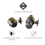 Design House Terrace Brass Entry Door Knob And Deadbolt In Oil Rubbed Bronze. Fixed Price $45.26.