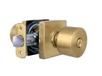 Home Decorators Collection Ridgeway Brushed Gold Keyed Entry Door Knob. Fixed Price $27.99.