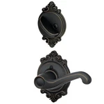 Schlage F59FLA716BRKLH F59-FLA-BRK-LH Flair Left Handed Interior Pack Lever Set. Fixed Price $118.05.