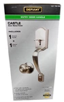 Defiant Castle Satin Nickel Entrance Door Handleset With Hartford Interior Knob. Fixed Price $27.95.