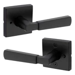 New Kwikset Perth Locking Door Lever Square Rose Bed/bath 97301-045 Matte Black. Fixed Price $14.00.