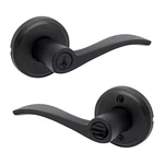 Sedona Matte Black Reversible Round Wave Keyed Entry Door Handle Featuring Smart. Fixed Price $70.76.
