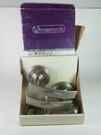 Amerock Diamond Lever Satin Chrome Door Handle Locking Set Right SAT16. Fixed Price $38.93.