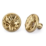 Rergy 4 Pack Cabinet Knobs For Drawer Dresser Closet, Flower Shape Lemen Gold.... Fixed Price $30.39.