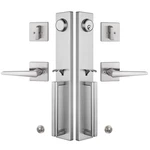 Tmc Double Door Handlset For Front Brushed Nickel Finish (keyed Entry Ha.... Fixed Price $189.26.
