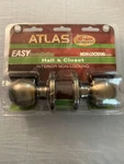 Atlas Home Security Passage Door Knob Interior Hall And Closet Round. Fixed Price $10.99.