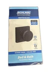 Schlage Bowery Matte Black Privacy Bed/bath Door Knob With Collins Trim Latch. Fixed Price $11.70.