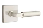 Emtek 5110HECRHUS15 Square Rosette Hercules Passage Satin Nickel. Fixed Price $49.95.