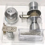 Schlage FB50 V 626 Keyed Entry Bell Knob Lockset Satin Chrome Secure Durable. Fixed Price $55.00.