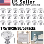 1 50PACK Door Handle Diamond Crystal Clear Glass Cabinet Drawer Pull Knobs Home. Fixed Price $27.05.