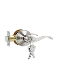 Dpb 1PCS Wave Interior Door Handle With Turn Lock Keys, Silver Passage Do.... Fixed Price $30.34.