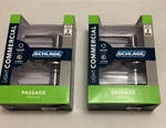 Two (2) Schlage Light Commercial Elan Door Handle Lever Passage Hall Closet. Fixed Price $30.00.