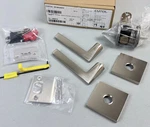 Emtek C5110HLOUS15 Helios Passage Door Lever Set Satin Nickel. Fixed Price $160.00.