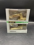 Defiant Tonebridge Hall & Closet Door Lever Brushed Gold Finish 1007789959. Fixed Price $20.76.