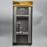 Brinks 12" Shape Grade Satin Silver Stainless Steel Door Pull Set BC40095. Fixed Price $27.62.