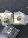 Baldwin Traditional Non-turning Dummy Door Knob Set With Square Rose Satin Bra. Fixed Price $77.99.