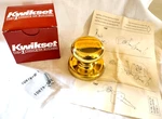 Kwikset Polished Brass Hancock Metal Dummy Knob Handle 97880-275 Colonial Style. Fixed Price $6.60.
