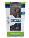 Schlage Georgian Passage Door Knob Hall & Closet In Antique Brass F10 V 609. Fixed Price $19.95.