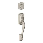 Schlage Camelot Dummy Exterior Handleset, Satin Nickel. Fixed Price $158.86.
