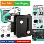 Black Rv Door Lock Replacement All Metal Handle Fits 2.75"X3.75" Ho.... Fixed Price $53.32.