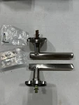 Emtek Satin Nickel Privacy Set, Freestone Lever, Right Hand, Urban Modern Rosett. Fixed Price $125.99.