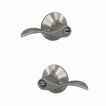 Schlage F51A 619 Accent Door Lever, Keyed Entry Lock, Satin Nickel. Fixed Price $62.78.