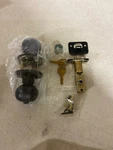 Kwikset SK5000RG Regina Matte Black Door Knob With Round Rose. Fixed Price $18.89.