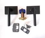 Emtek 5112HLORHUS19, Helios Passage Door Lever Set, Right Hand, Flat Black. Fixed Price $71.15.