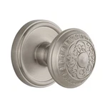 Grandeur Dummy Antique Satin Nickel Georgetown Rosette With Windsor Knob 822175. Fixed Price $50.00.