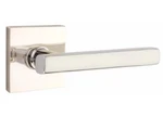 Emtek 5210FRLLHUS14 Square Rosette Privacy Freestone Lever Polish Nickel. Fixed Price $79.95.