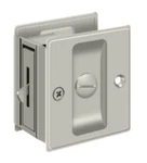 Deltana SDL25U15 2-3/4" X 2-1/2" Sliding Pocket Door Lock Satin Nickel #12. Fixed Price $18.95.