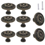 Mimhooy Vintage Flower Shape Cabinet Drawer Knobs, Antique Bronze. Fixed Price $14.76.