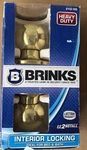 Brinks Heavy Duty Interior Locking Door Knob W/ Key Bed & Bath Polished Brass. Fixed Price $18.99.