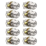 Orger 10 Pack Brushed Nickel Privacy Door Knobs Interior, Classic Round Shape.... Fixed Price $60.47.