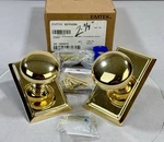 Emtek 8221PUS3NL Providence Privacy Door Knob Set - Unlacquered Brass. Fixed Price $109.20.